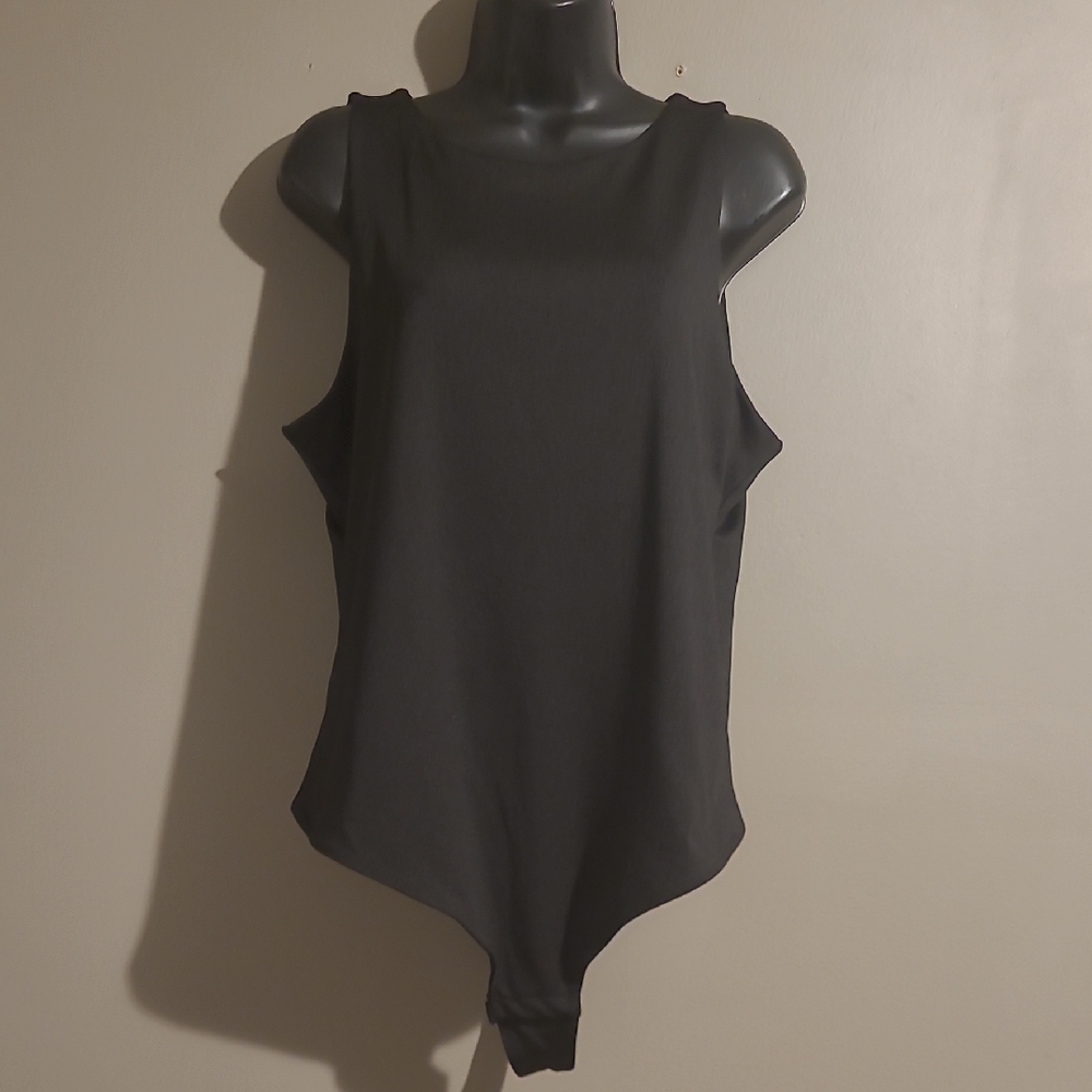 ALFANI Black Sleeveless Women's  One Piece Bodysuit Size Xl NWT